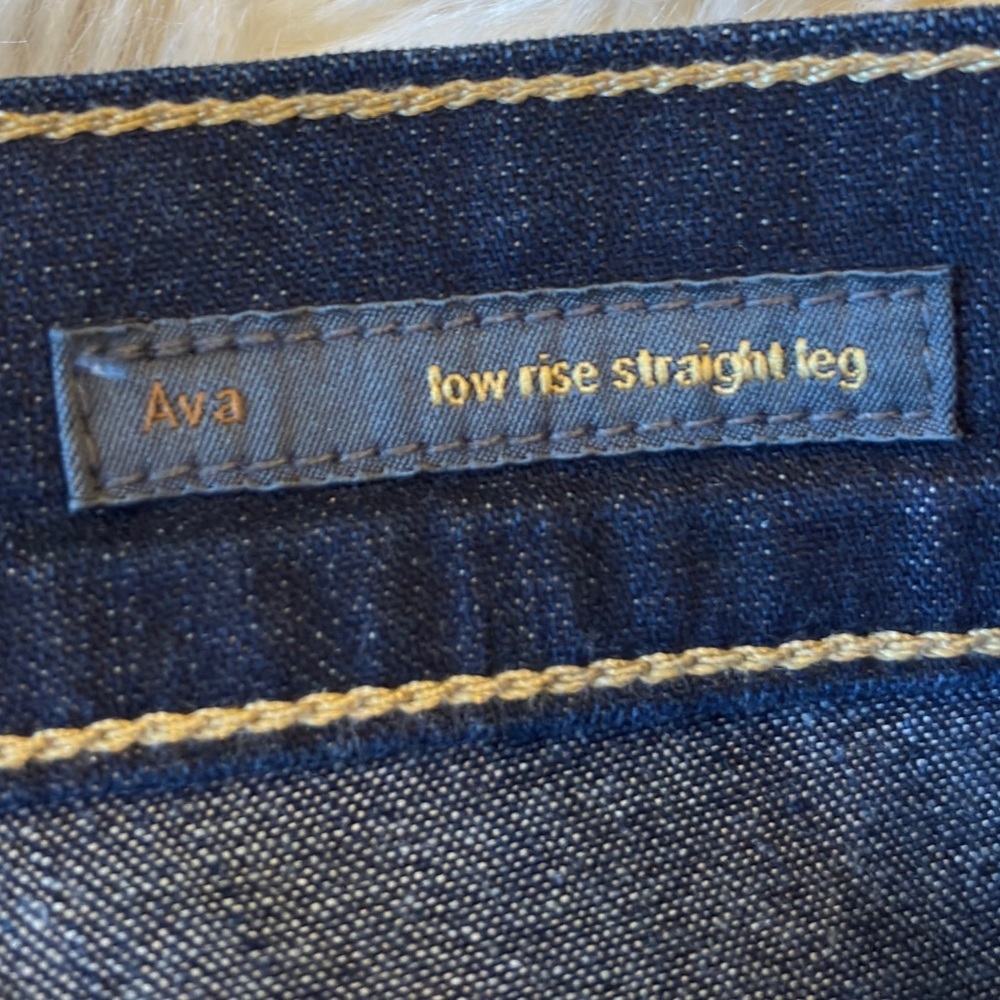 Citizens of Humanity Ava Low Rise Straight Leg Jeans Dark Wash Size 25 - Picture 6 of 8